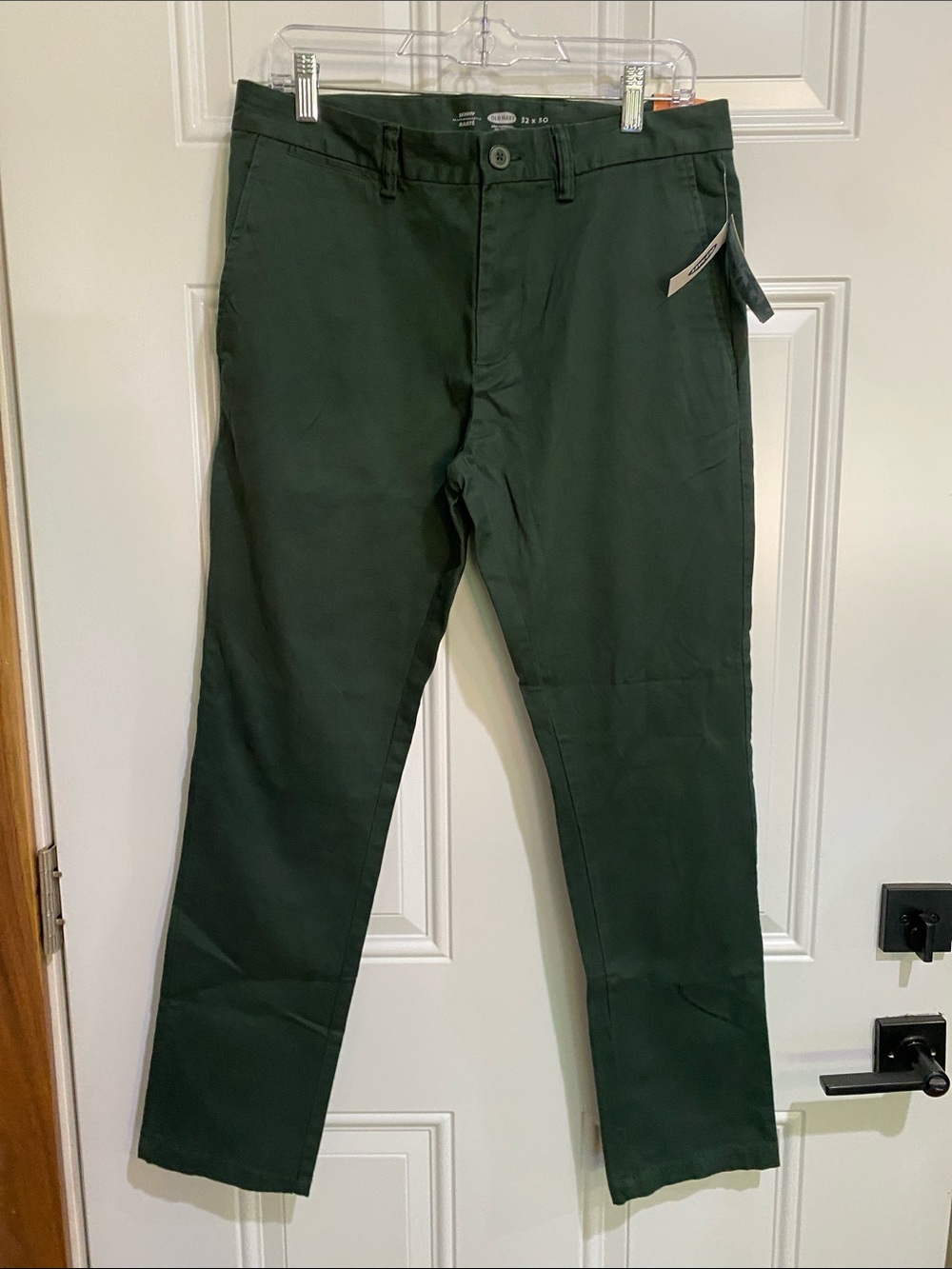 Old Navy Men's Forest Green Straight Fit Chinos